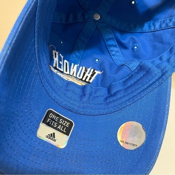 Adidas NBA Oklahoma Thunder Embroidered Cap/Hat One Size Fits All - Picture 5 of 7